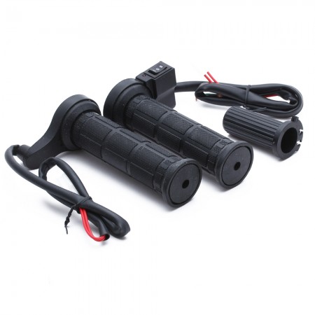 Set Universal Motorcycle Motorbike Heating Handle Heated Grips Handlebar