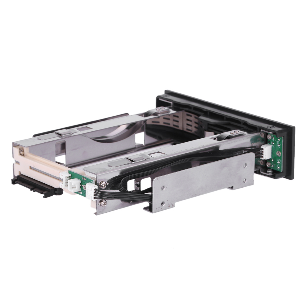 Single Bay 3.5 SAS/SATA III Hard Drive Enclosure HDD Trayless Caddy Internal Mobile Rack Docking Station with Key Lock Hot Swap