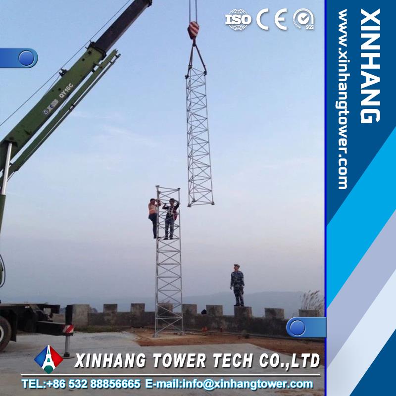 mobile communication tower 360 rotation telescoping mast