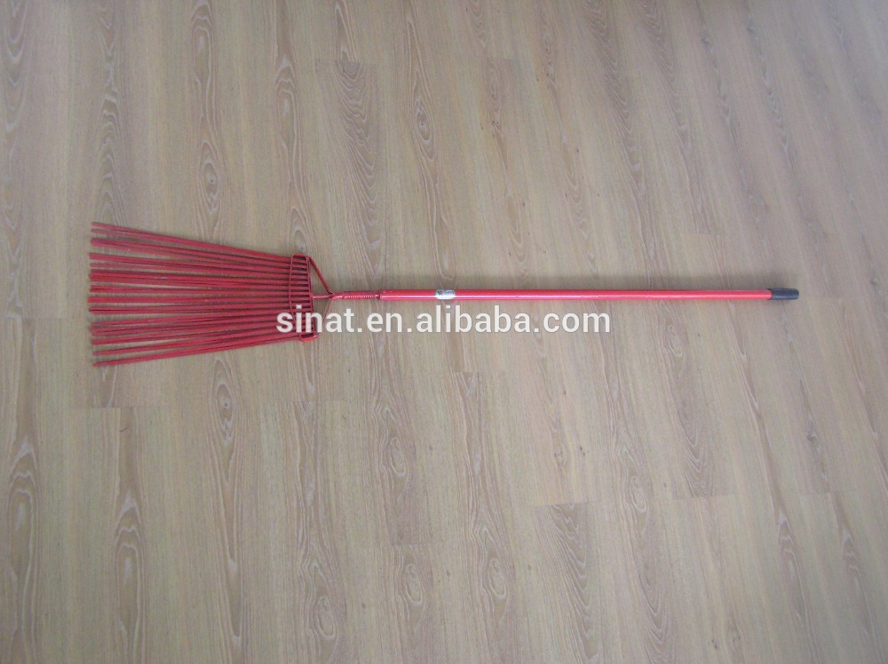 Red Steel wire fire flapper with spring handle