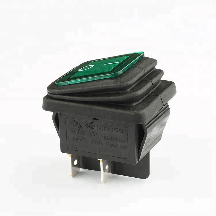 KCD2 16a 250v waterproof 4 pin rocker switch