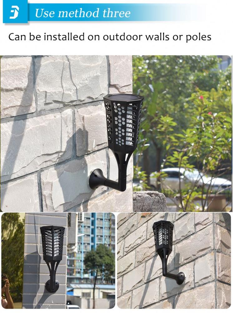 Outdoor Antique European Style Solar Street Light Retro Solar Lights Outdoor LED Solar Garden Light