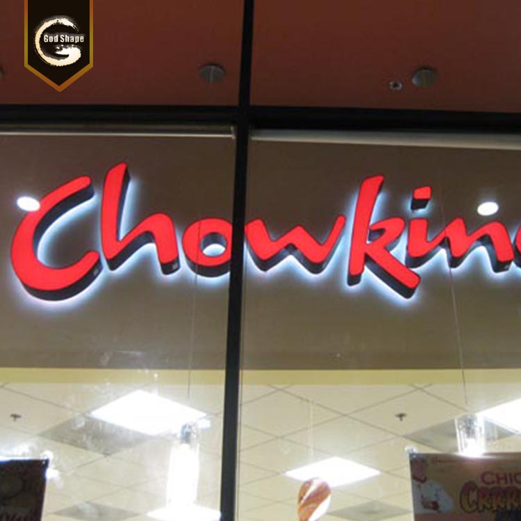 Hot sale rimless led sign 3D sign front back lit acrylic channel letter