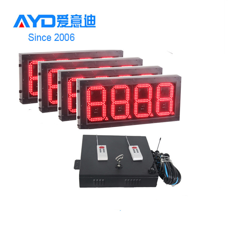 USA Popular Gas Oil Price Sign Gold Supplier 12 Inch Outdoor Waterproof Light-sensitive LED Gas Price Digital Sign