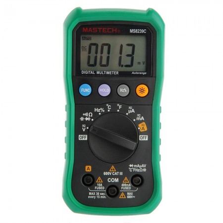 MASTECH LCD Digital AC/DC Volt Ohm Resistance Meter Voltmeter Multimeter