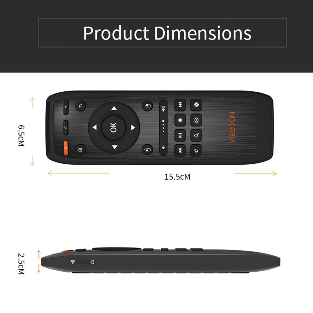 Mini 2.4G Wireless Keyboard Gyroscope Fly Air Mouse Remote Control Handheld for TV Box Smart TV HTPC IPTV PC Pad