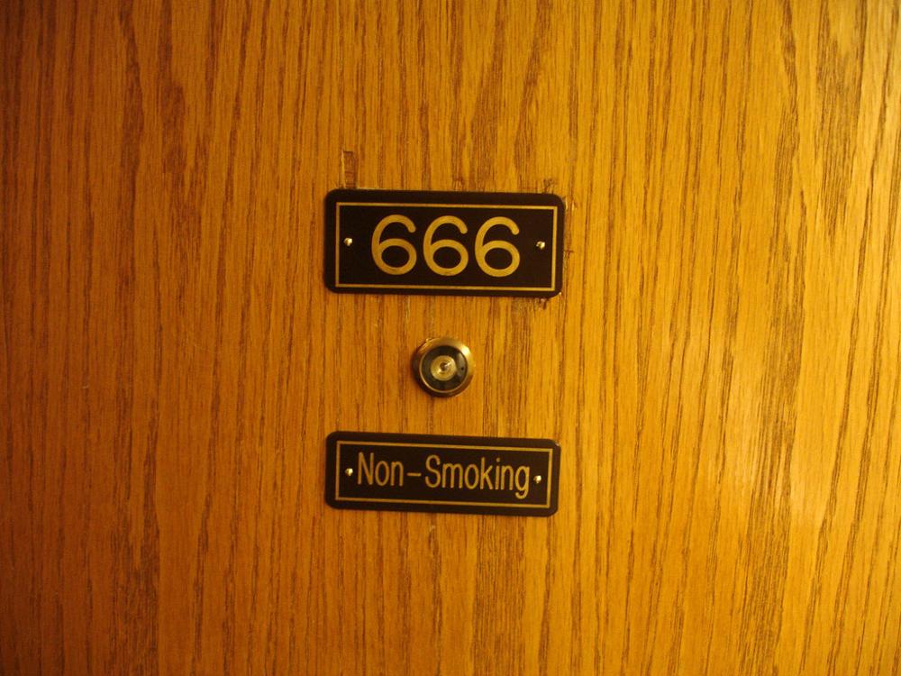 Forged Solid Brass Metal 3D Digital Room Number Plate For Hotel Room