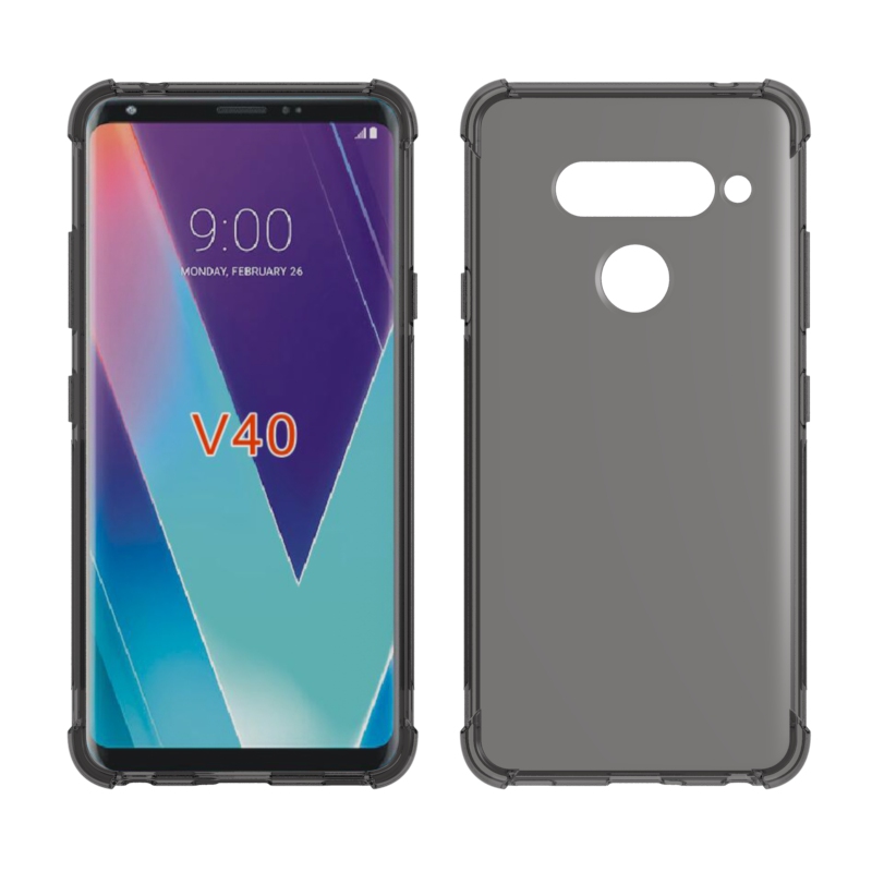 Clear Shockproof soft Tpu cover case For LG V40