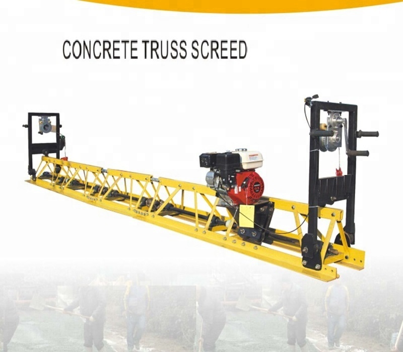 road construction gasoline electric concrete power screed vibratory concrete screed