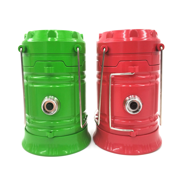 ZheJiang 1 carton pack foldable rechargeable adjustable brightness LED camping lantern for Emergency,Power Outage, Hiking