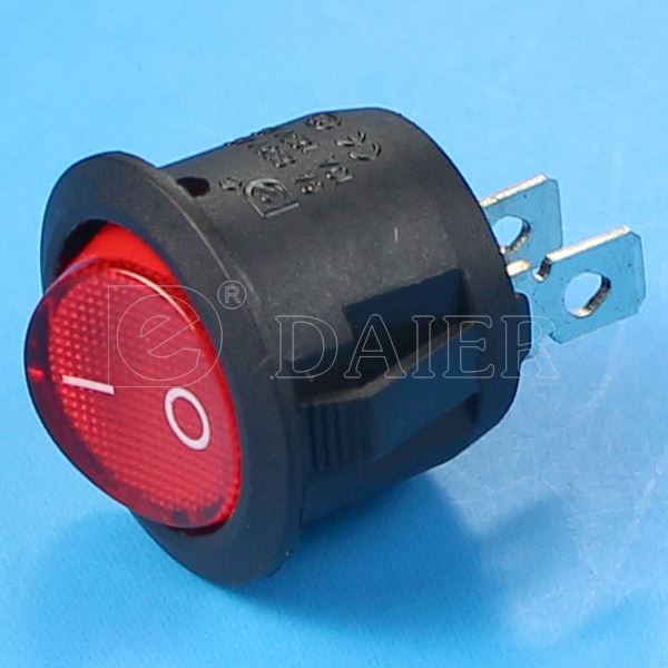Round 2PIN 2 Position 250V on Off Rocker Switch T85 With Solder Terminal