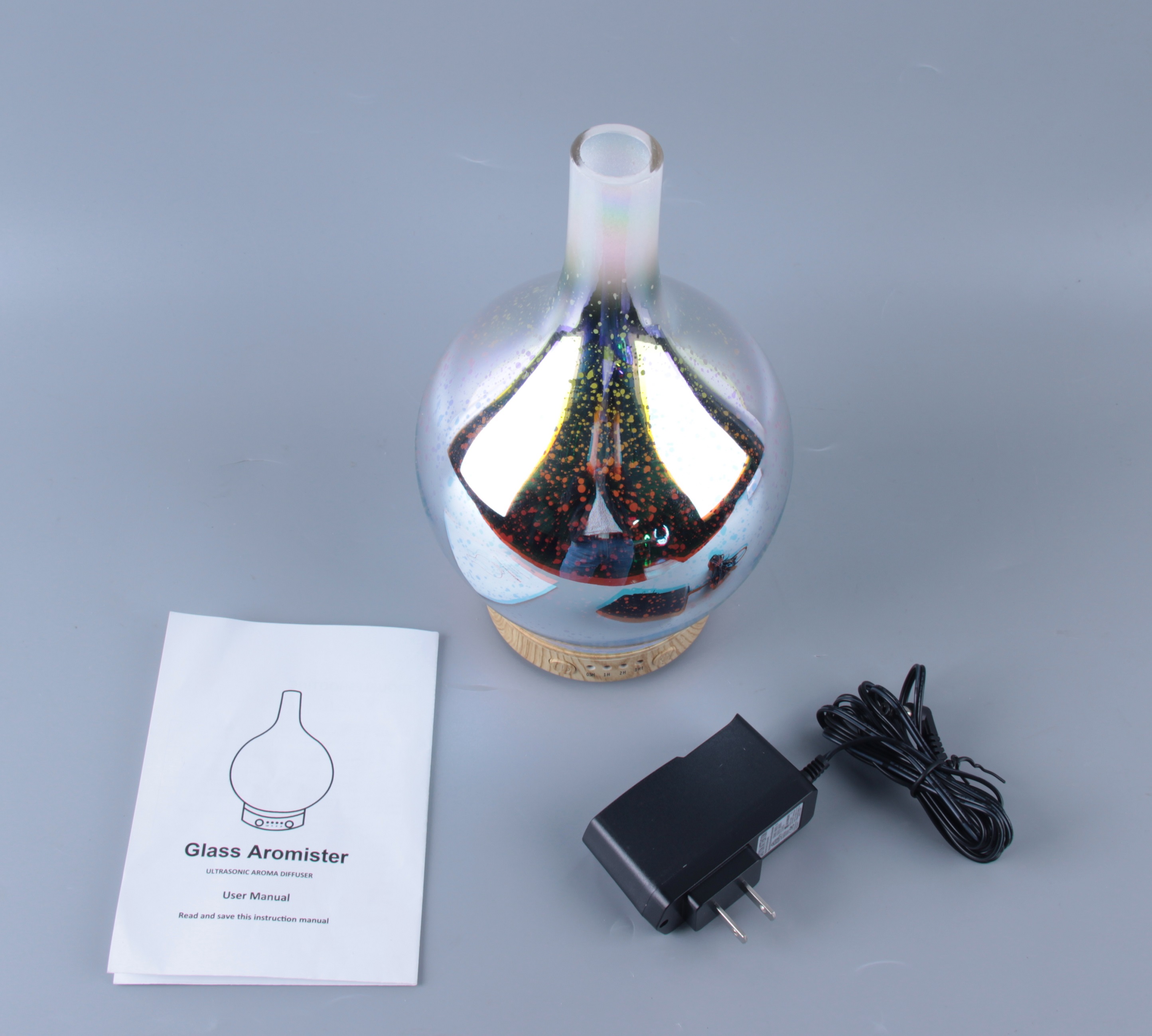 3D Starlight Glass Perfume Humidifier Manufacturer Directly for Household Fragrance Humidifier Table Type