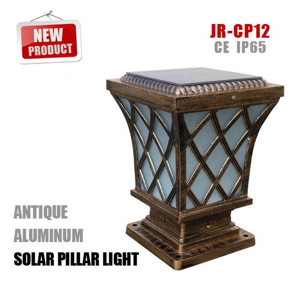 Good quality 4 * 4 solar post fence light .gate pillar lamp ,LED Post Deck Cap Square Fence Light (white color version)