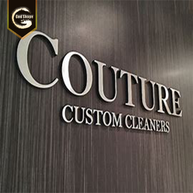 Outdoor Custom Made  Factory Advertising Display Non-Illuminated Laser Cut 3D Letters Sign