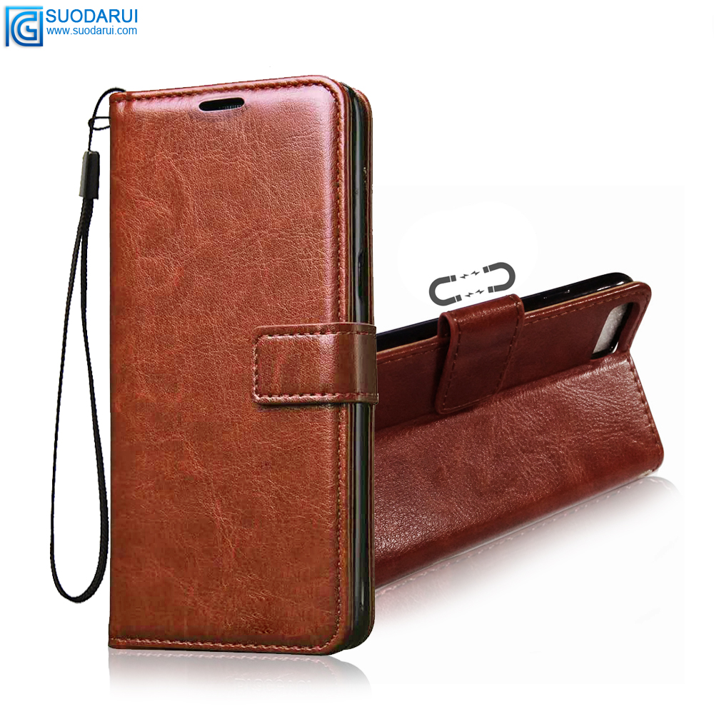 Factory supply wallet leather case For Samsung Galaxy Note 10 Plus stand leather flip cover