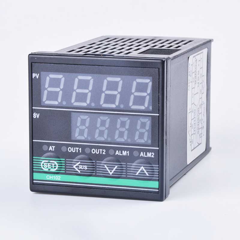 CH102 Dual Output SSR and Relay Two Relay Output LCD Digital PID Intelligent Digital manual Temperature Controller