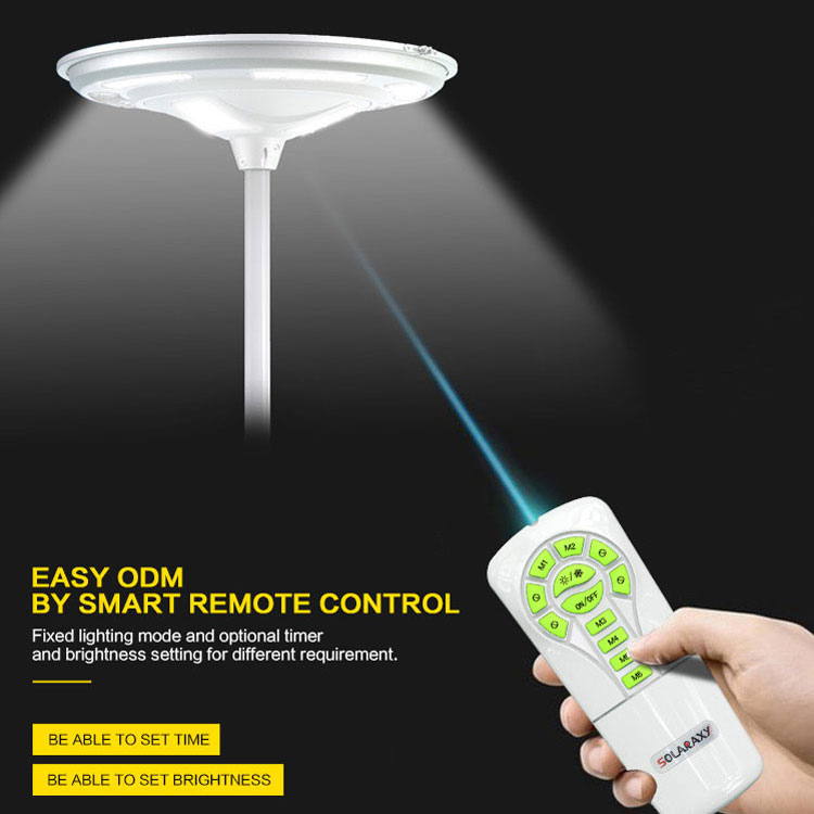 Patent Design Round Led Solar Integrated Street Light Timer Switch