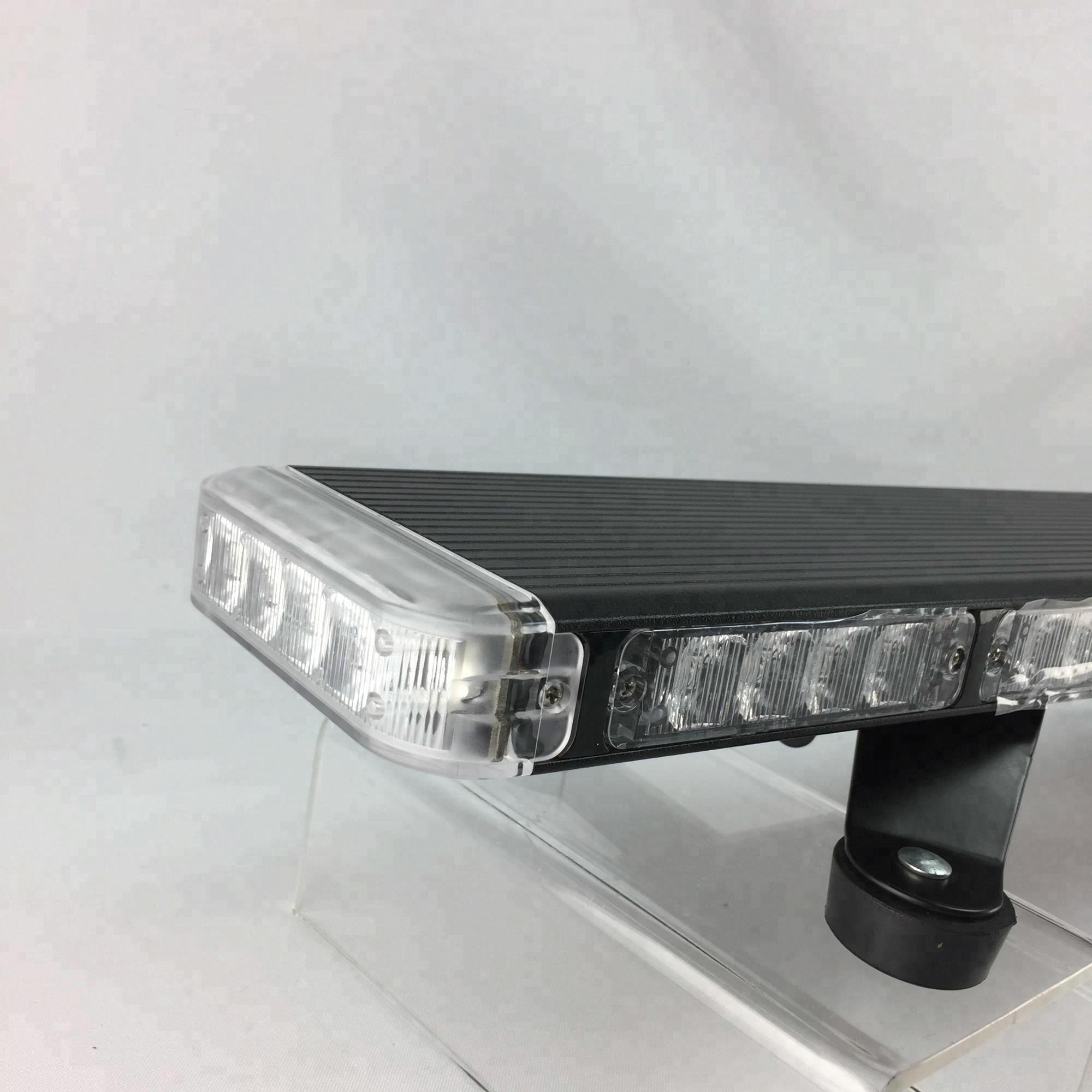 Low profile ultra thin aluminum housing LED emergency strobe lightbar