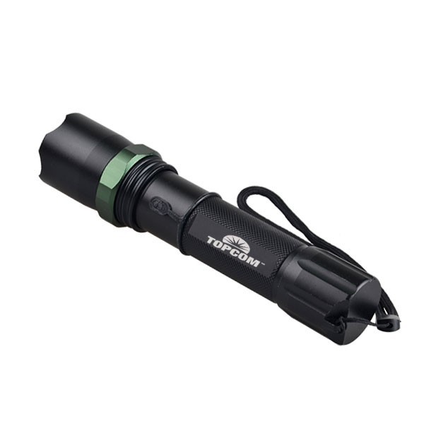 1101 police Flashlight Torch 3 Mode: Strong Brightness / Normal Brightness / Strobe for Riding, Camping, Hiking, Hunting