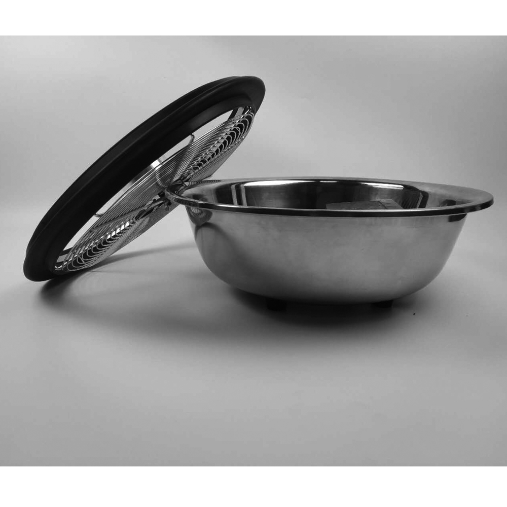 16 inch 304 Stainless Steel Hydroponic Leaf Bowl Trimmer Flower Trimmer Spin Cut for Bud Grass and Herb