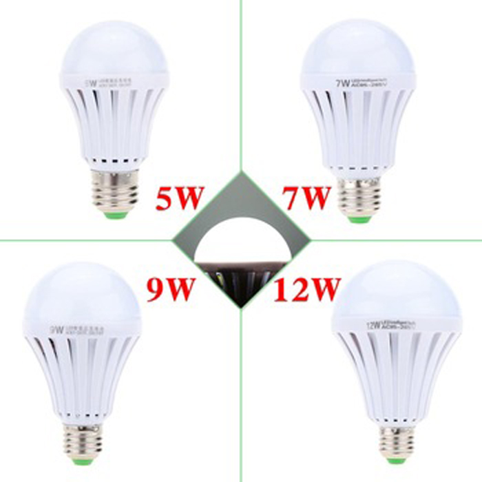 Goldmore 250lm waterproof rechargeable battery operated 5W/7W/9W/12W/15W Emergency LED Bulb light for camping