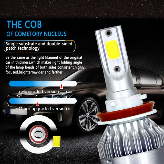 Cheap c6 headlight lamp China Supplier depo headlamp h4 h7 car auto led bulb