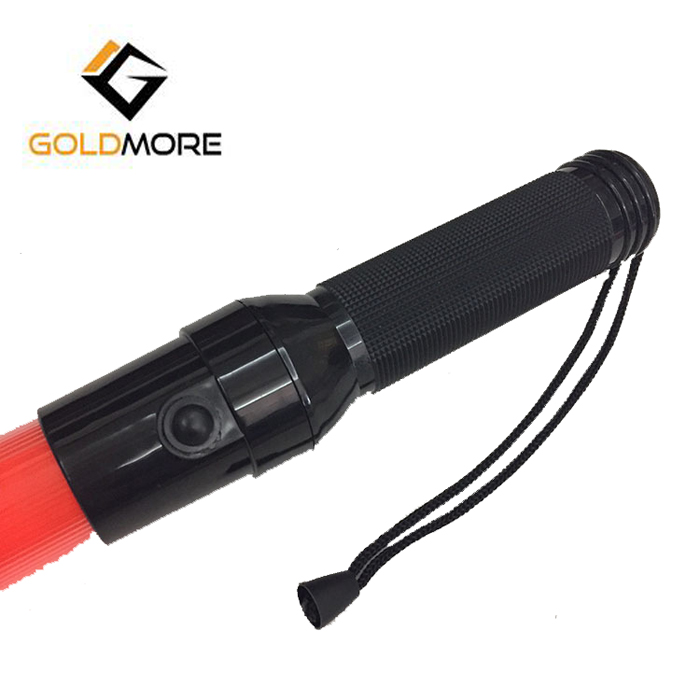 LED Police Traffic Control Road Safety Baton Warning Light Stick With 2 Flashing Modes (Blinking And Steady Glow)