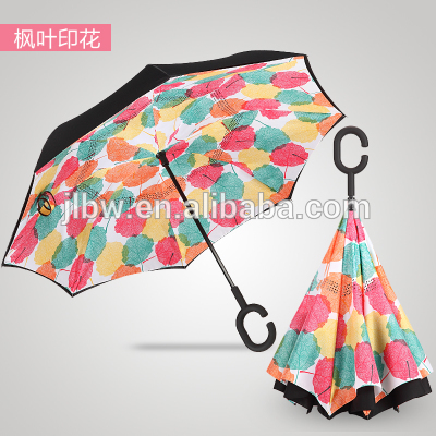 C Handle Upside Down Umbrella Inside Out Car Umbrella