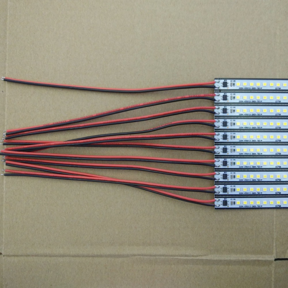 AC 220V LED Tube smd2835 warm white Hard LED Strip