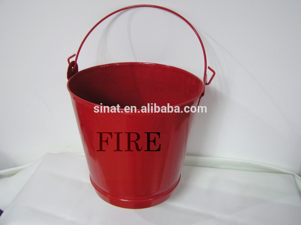 Large capacity Red fire bucket 8L to 20L