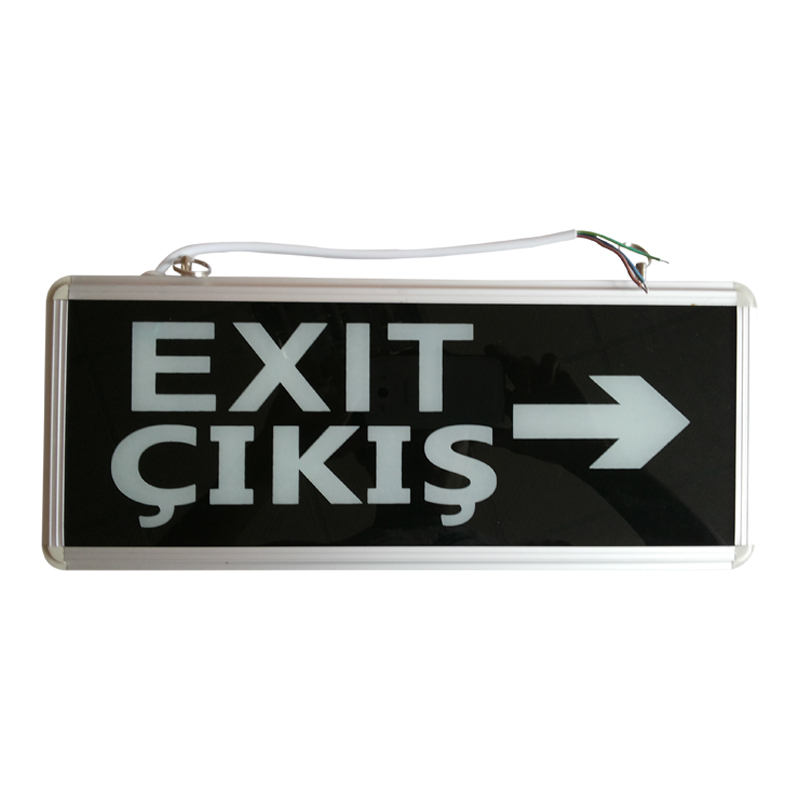 2019 Hot Sale Maintained Running Man emergency Metal Arrow Exit Sign
