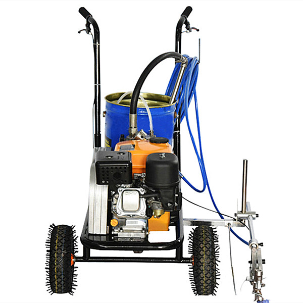hand push walking type high pressure airless cold paint road marking machine