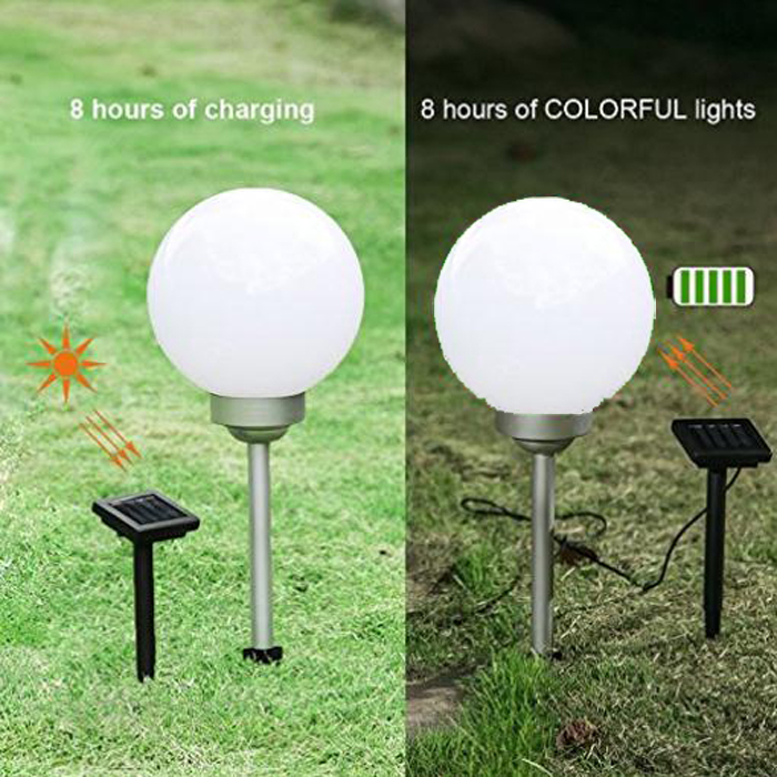 Solar Powered Garden Ball Lights Multi-Color Waterproof LED Garden Globe Lights For Outdoor,Yard, Patio