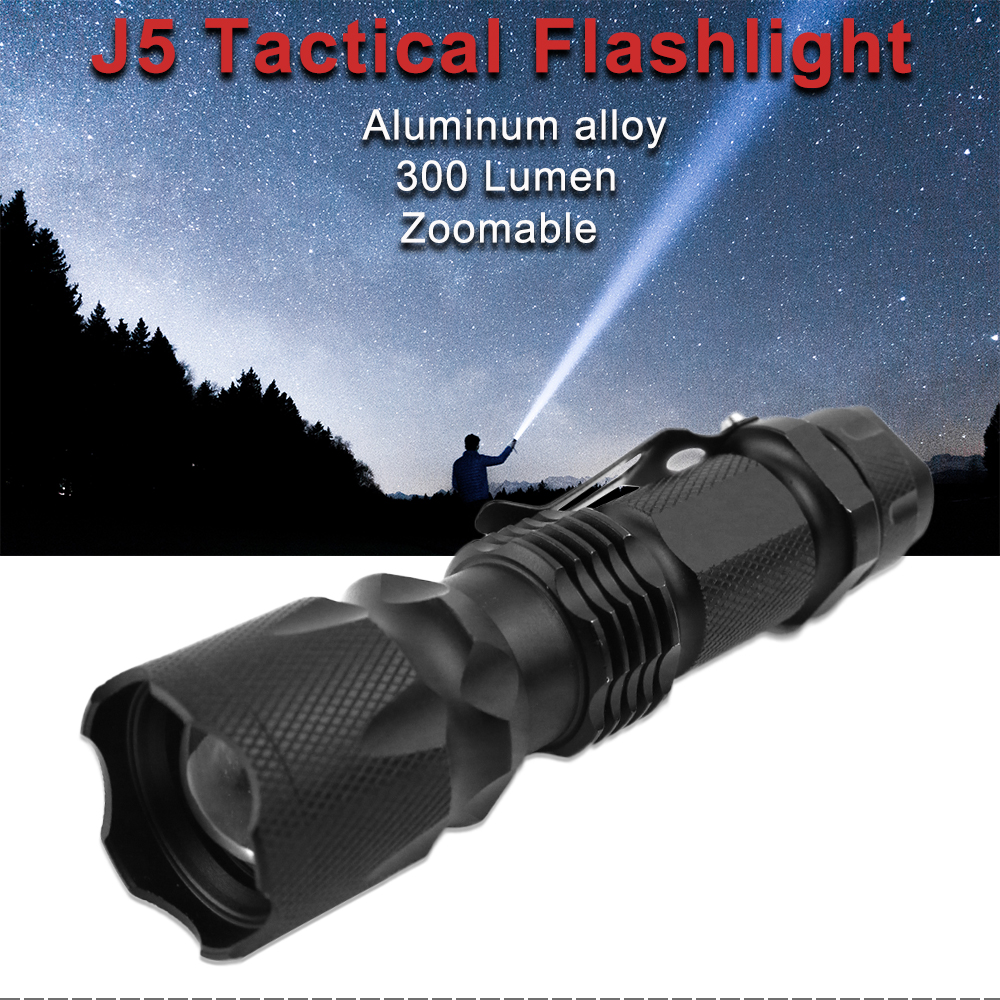 Amazon hot sell Tactical torch LED, mr AA battery white light torch for camping