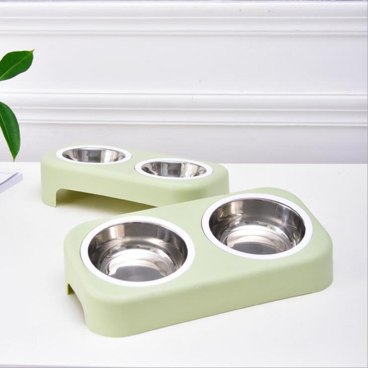 Stainless Steel Dog Bowl Double Stainless Pet Bowl Feeder