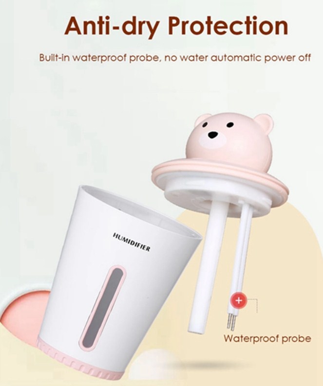 Aroma Diffuser Ultrasonic Humidifier, Car Humidifier with Aroma Diffuser, Ultrasonic Air Humidifier Mini Portable Aroma Diffuser