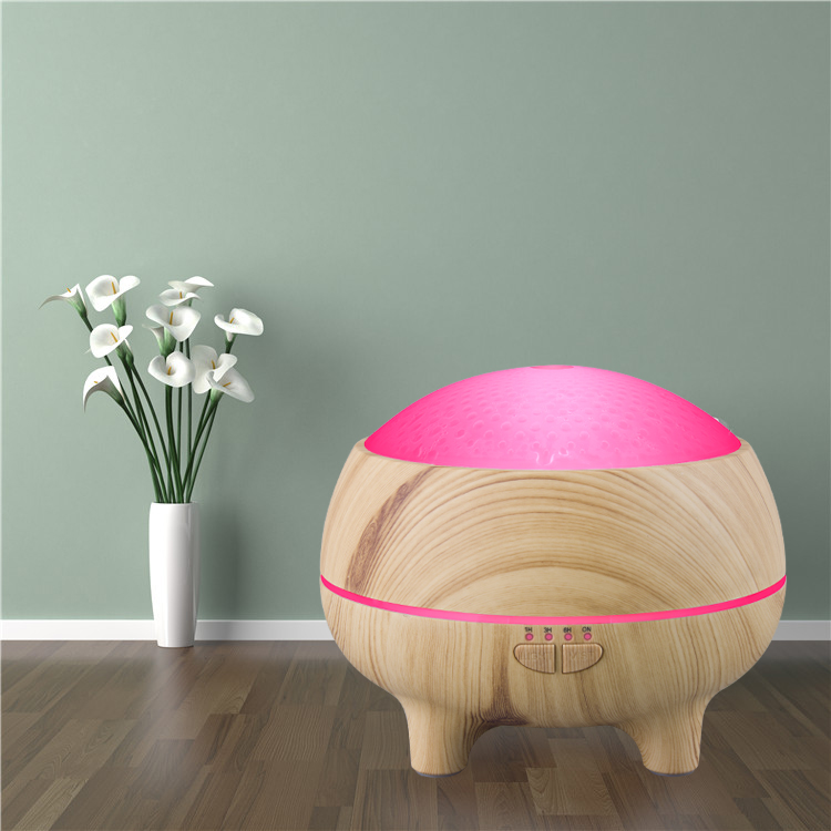 Hidly New 300ml Wooden Design Ultrasonic Aroma Diffuser with 7 Color LED light essential Oil Aromatherapy Diffuser