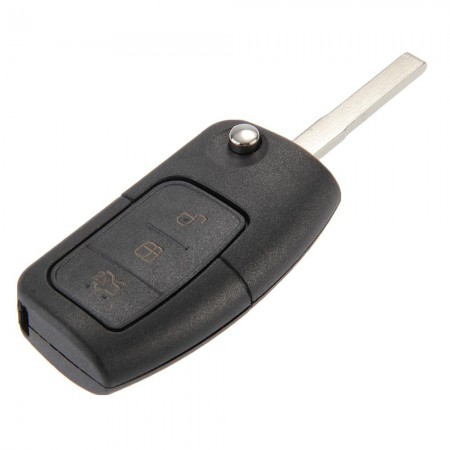 Folding Remote Key Case Shell Entry Fob 3 Buttons for Ford Focus 2004-2013