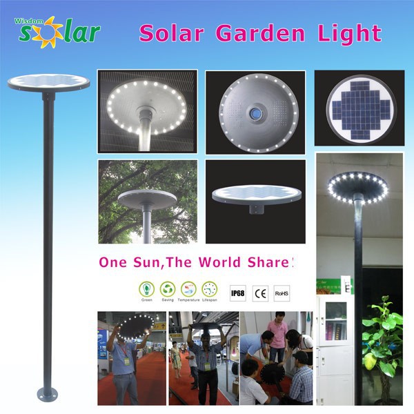 Large Bright CE Solar Led Light for outdoor garden lighting with good quality leoch battery