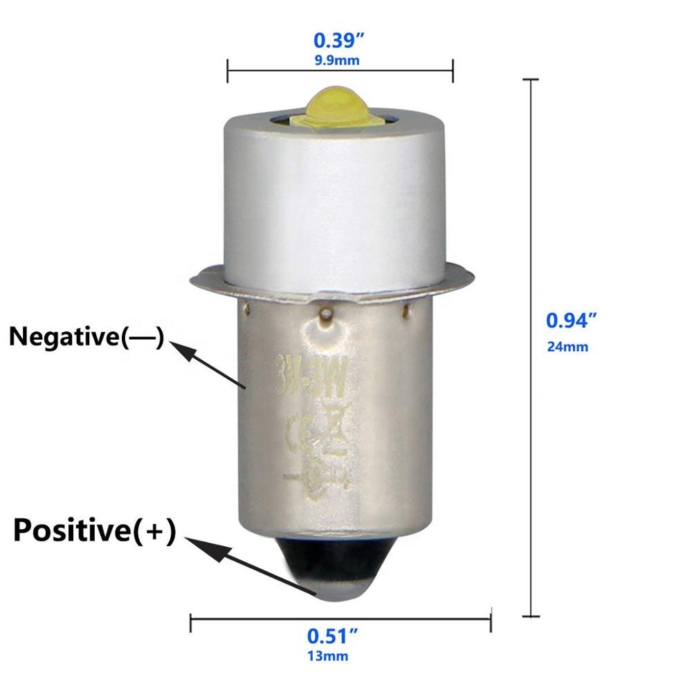 New Product Ideas P13.5S 1-3V Led 4.5V 6V 9V Flashlight Bulbs