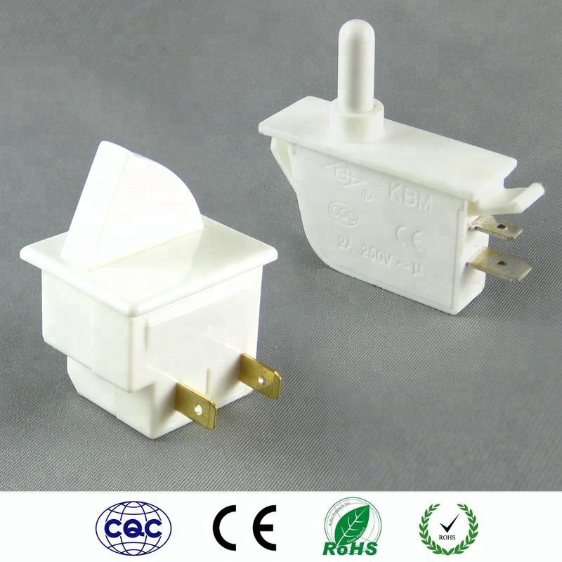 Momentary 1NO1NC 2 pin 2A push button switch for refrigerator door switch