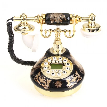 Retro Vintage Resin Table Telephone Phone Living Business Room Delicate