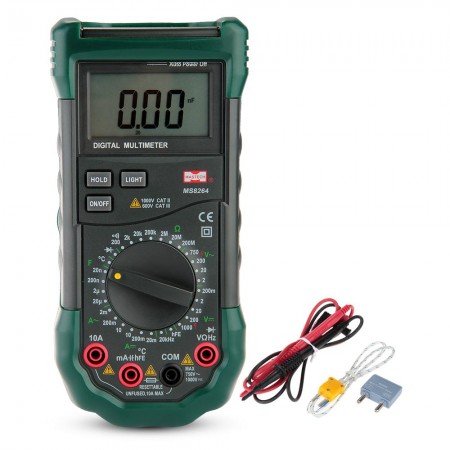 MASTECH Digital Multimeter AC DC Voltmeter Ammeter Ohmmeter Capacitance Temperature Test