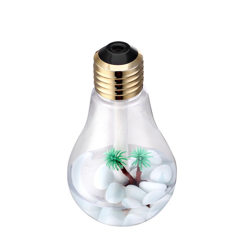 Hidly Creative Design Bulb Atomization Aromatherapy Ultrasonic Humidifier with Night Light