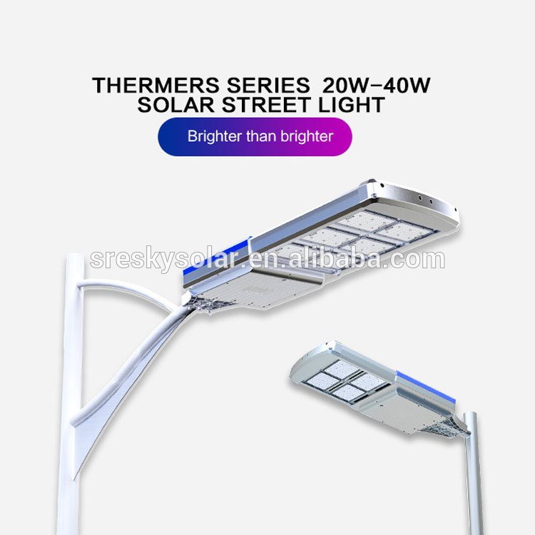 40W Low Price China Solar Street Light Luminary Manufacturer