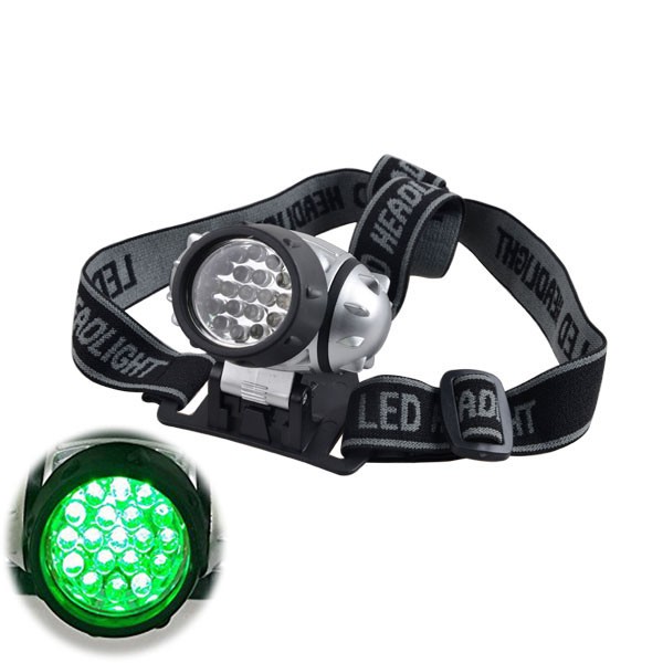 21-bulb High Intensity LED Green Light Grow Room Headlight Ultra-Bright LED Headlamp For Hunting