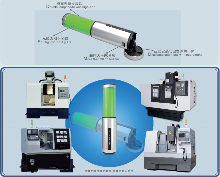 Hot sell 24V 220V M4C three colors of red green yellow indicates for cnc machine