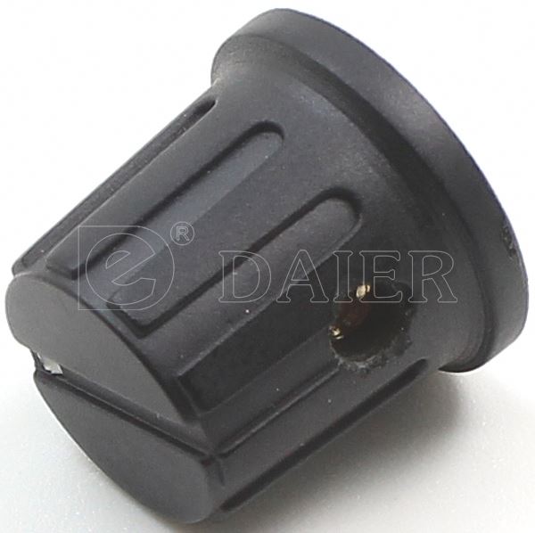 Black Small White Indicator Dot 6.0mm 6.35mm Shaft  Audio Rotary Knob