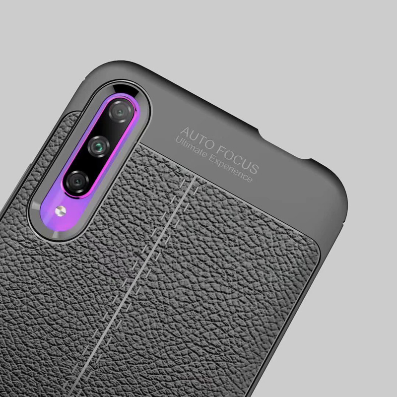 Carbon Fiber Lichee Pattern tpu For Huawei honor 9X Pro Soft TPU Case