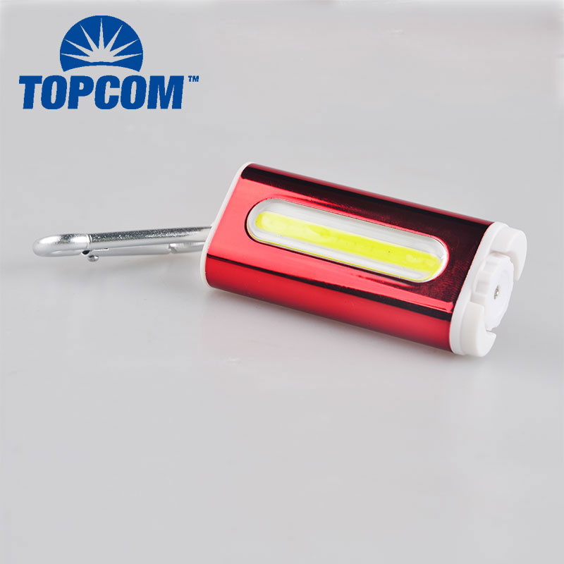 portable New Design Colorful Mini Gift Promotional COB LED Keychain Light